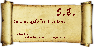 Sebestyén Bartos névjegykártya